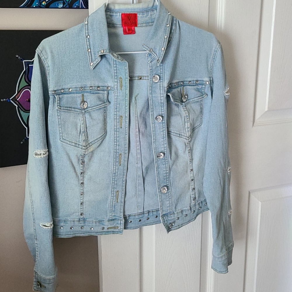 Vera Vera Jean jacket light wash size PP